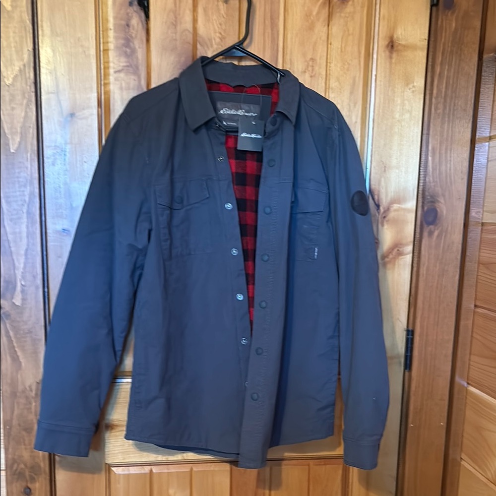 Men's Black Jacket with Red Lining